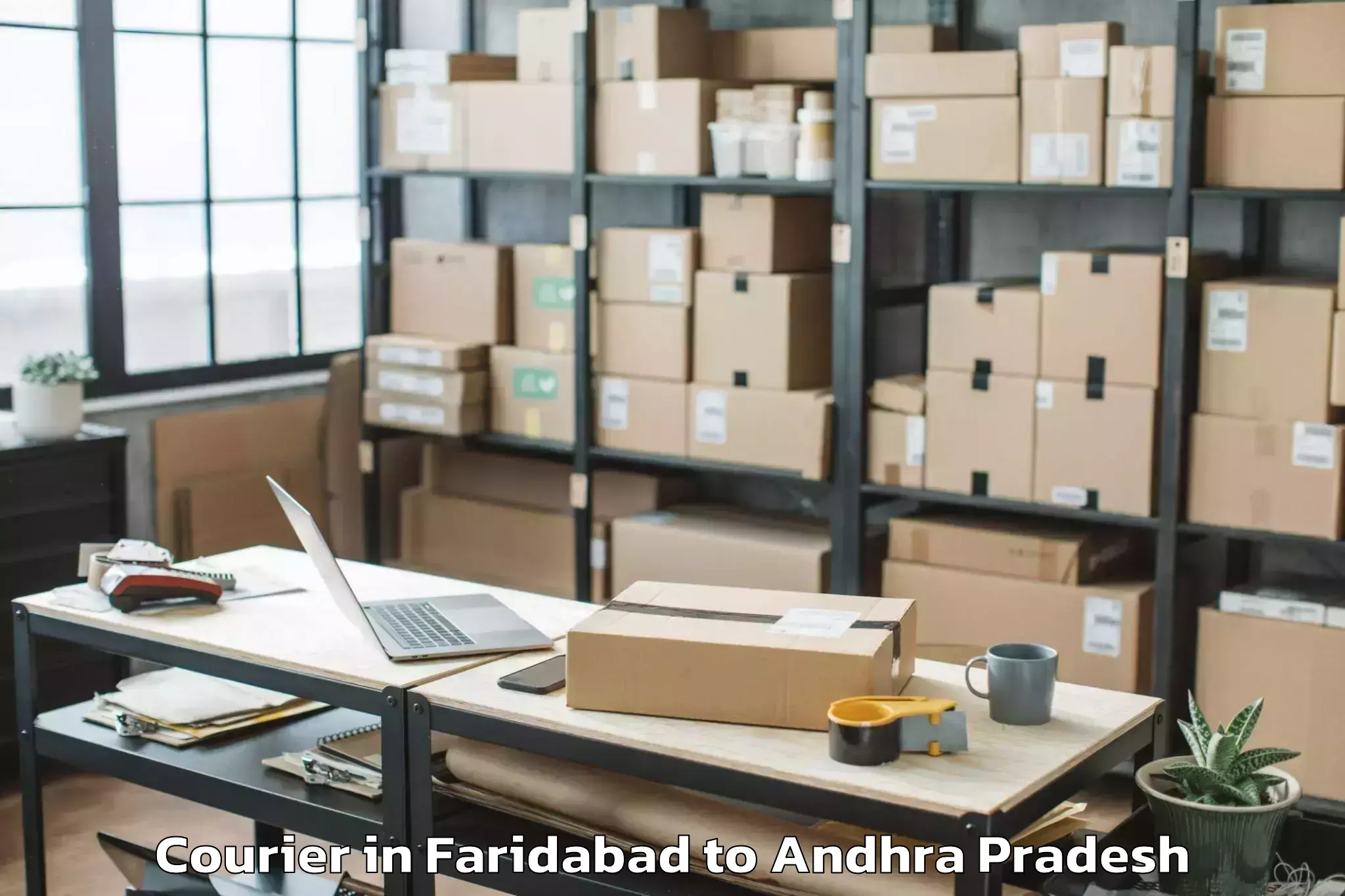 Get Faridabad to Karalapalem Courier